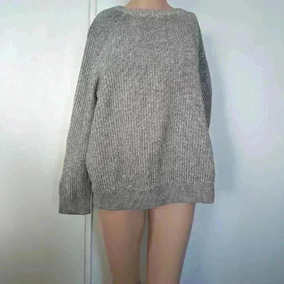 NWNT denver hayes gray casual trendy crew neck heavy knit long sleeve sweater XL - Picture 1 of 5